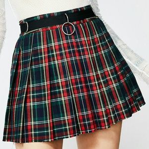 Current Mood Crimson Dress Code Skirt